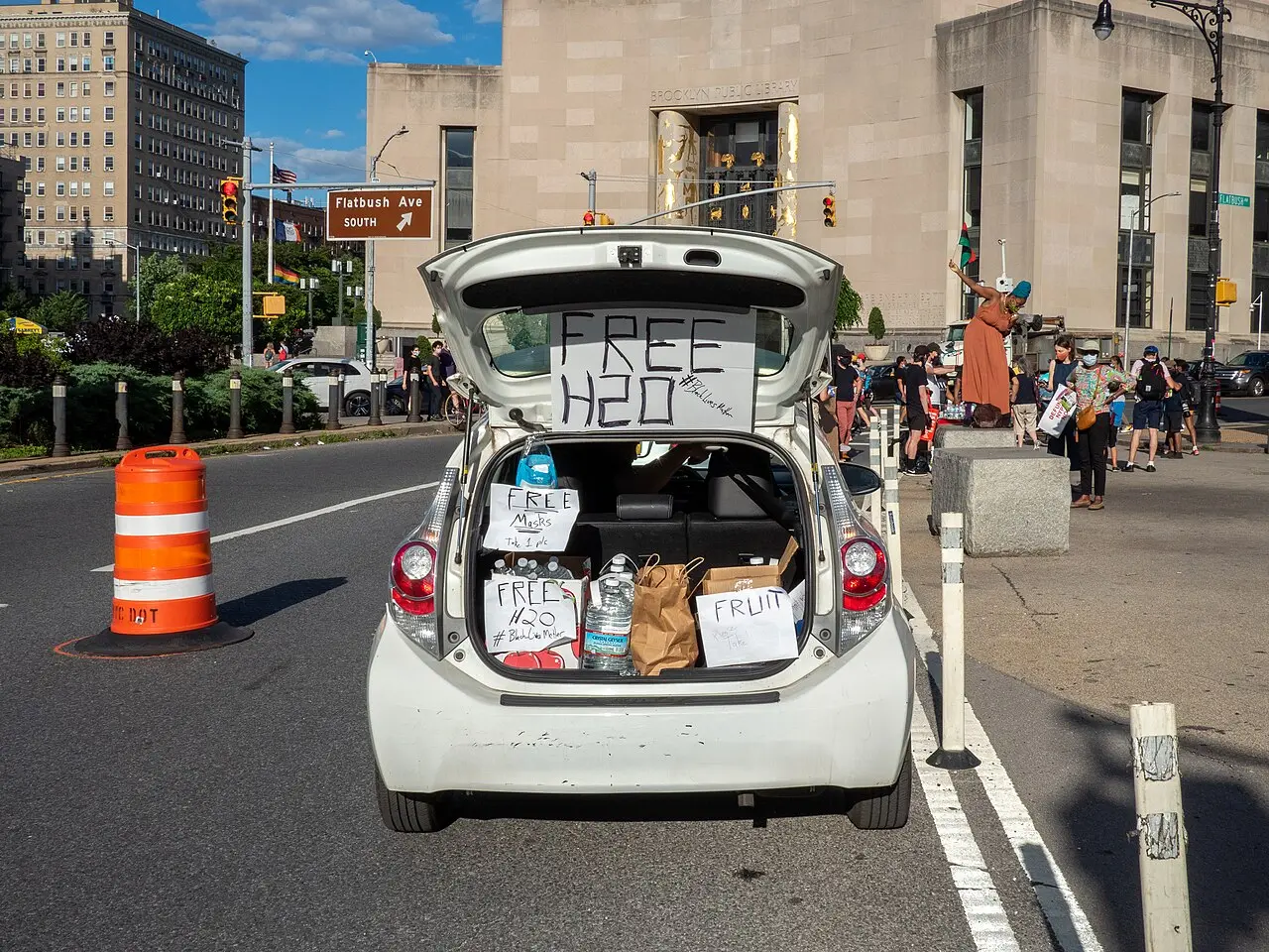 Grand Army, Downtown Brooklyn: George Floyd protest in Grand Army Plaza June 7 (73166)