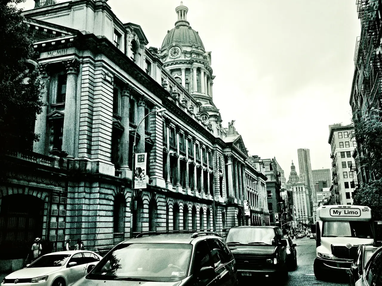 The street outside Grand Street Social