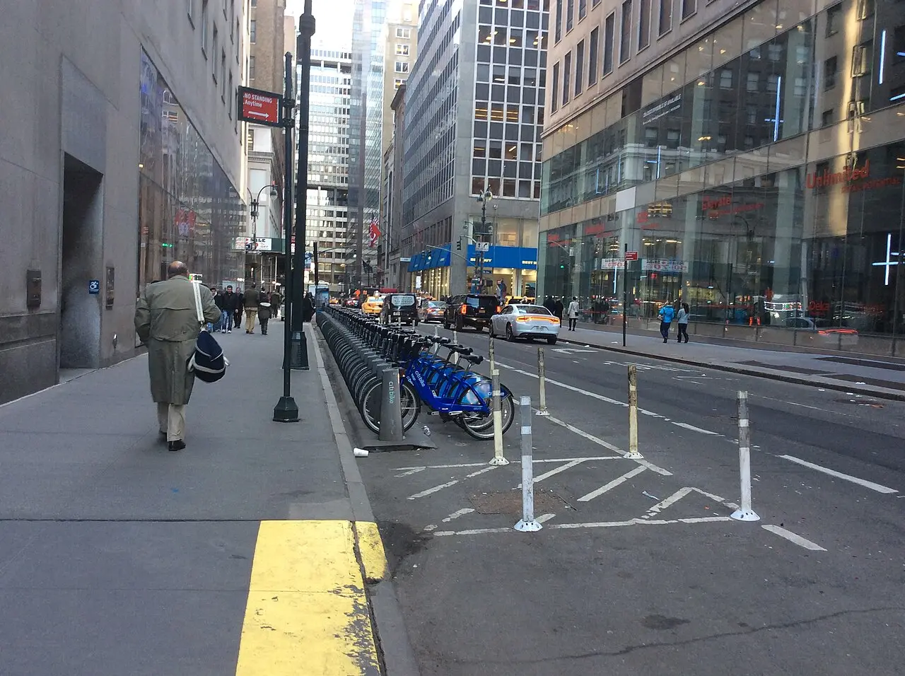 The street outside Jane Doe Bar & Restaurant