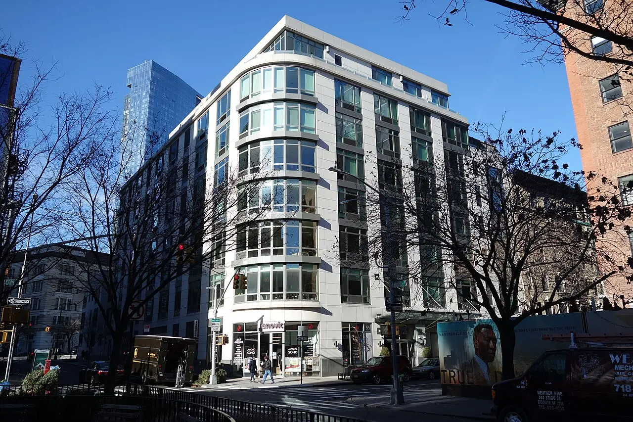 The street outside Pera SoHo