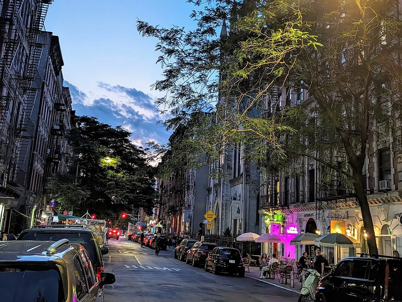 The street outside Ruffian in East Village