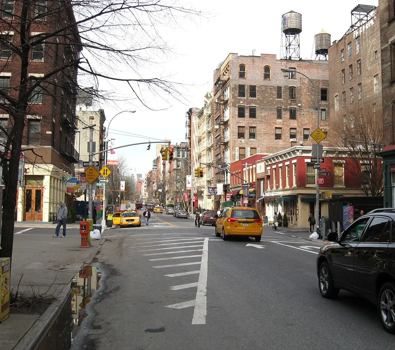 The street outside Soho Diner in SoHo