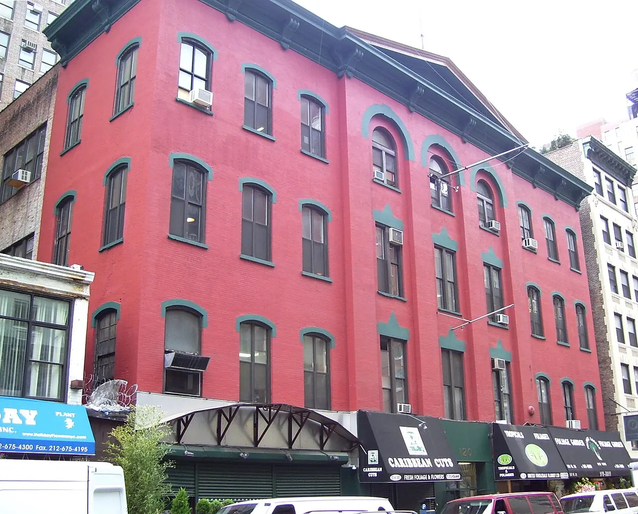 The street outside The Fleur Room