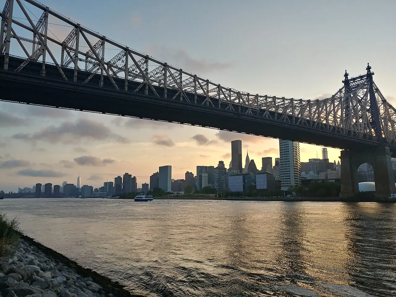 View of the Queensboro Bridge from Queens, NY