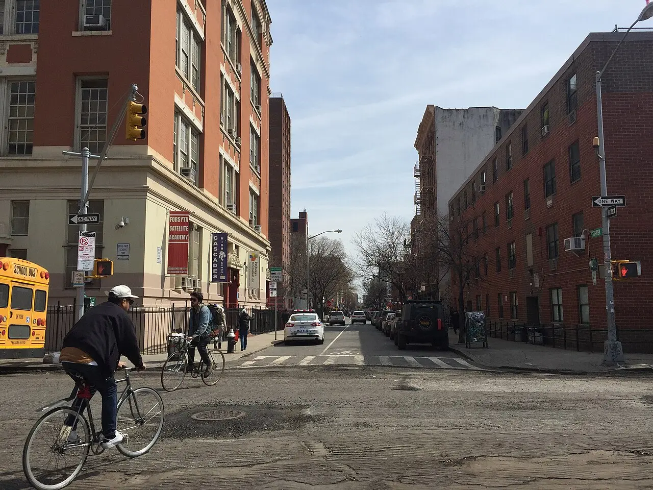 The street outside ArtSpace