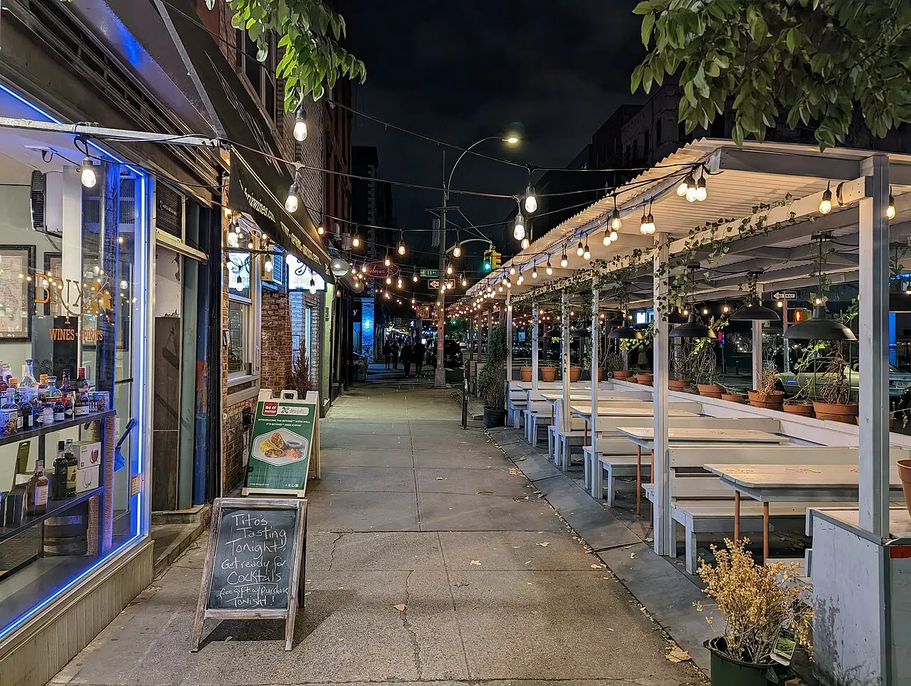 The street outside Blind Barber New York