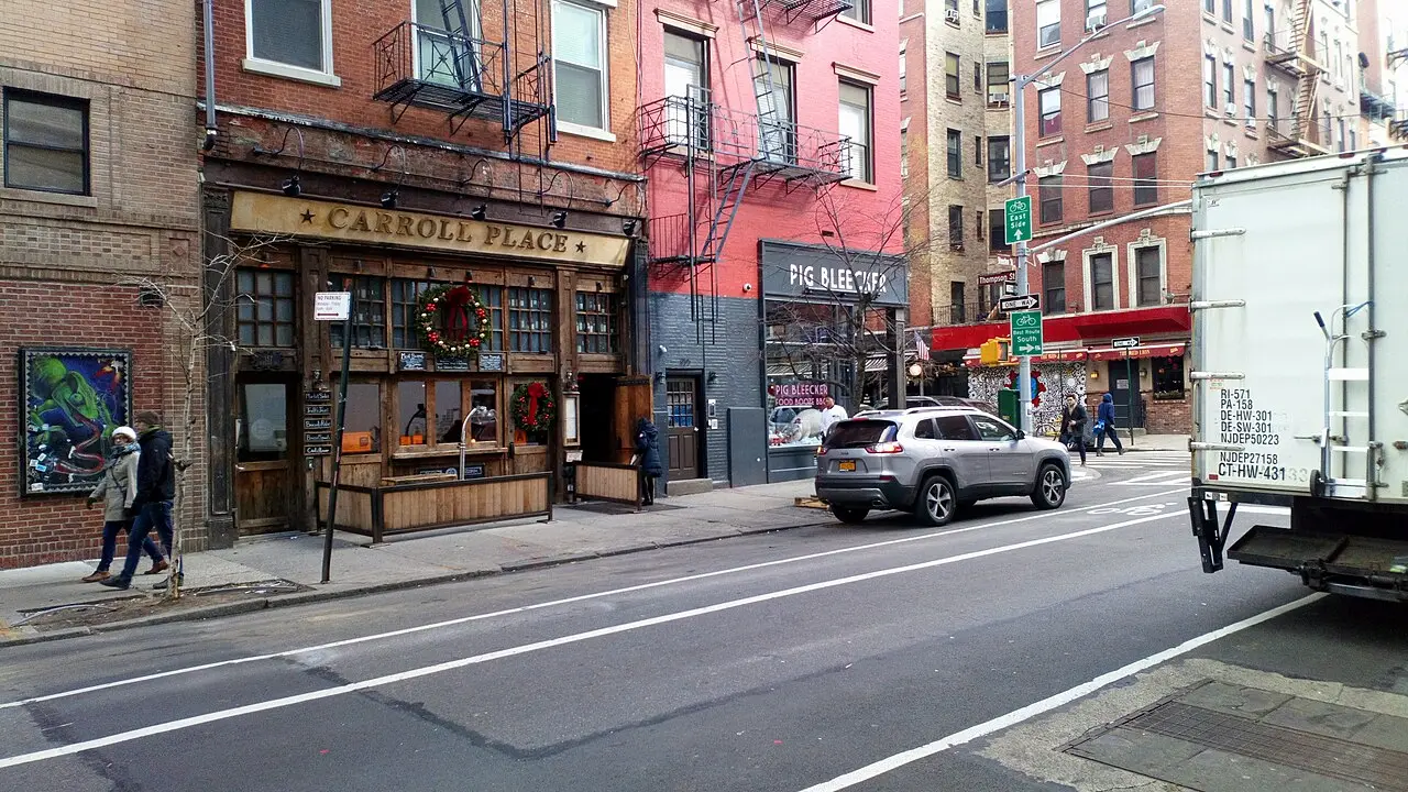 The street outside Yesterday's, Greenwich Village